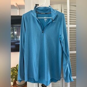 Nike Men's Teal Zip-Up Pull Over